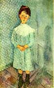 Amedeo Modigliani flicka i blatt oil painting artist
